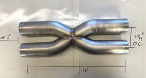 3" X-pipe 304 stainless steel